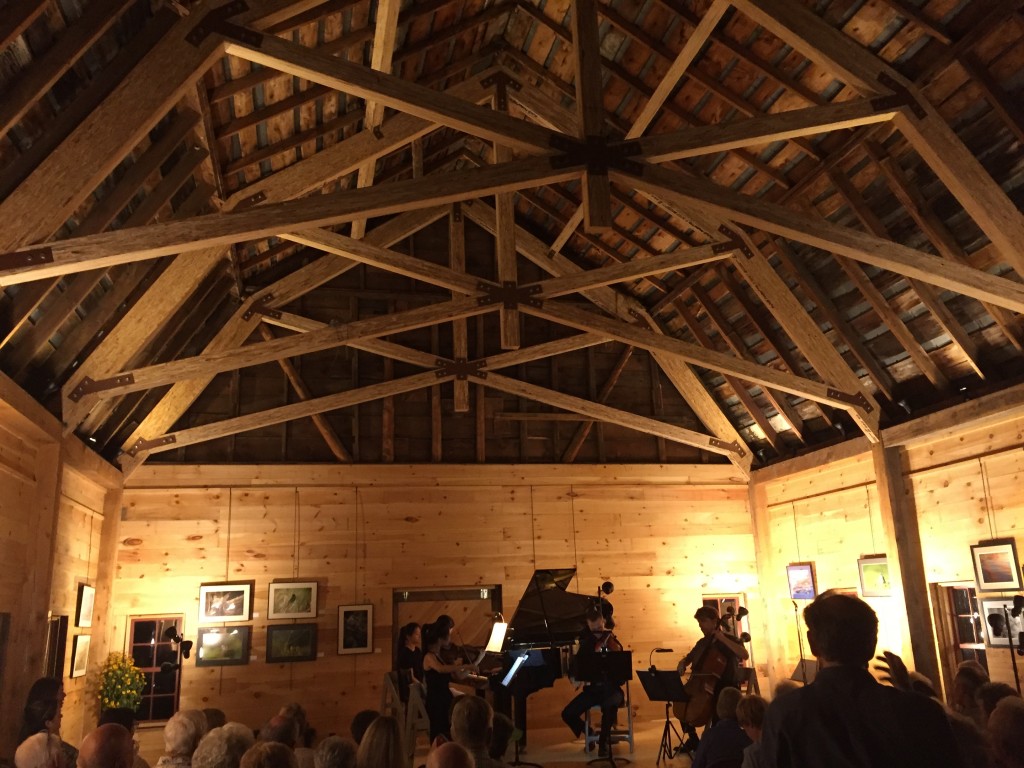 August 25, 2018. First Pro-Series Concert in the newly renovated Conservation Barn